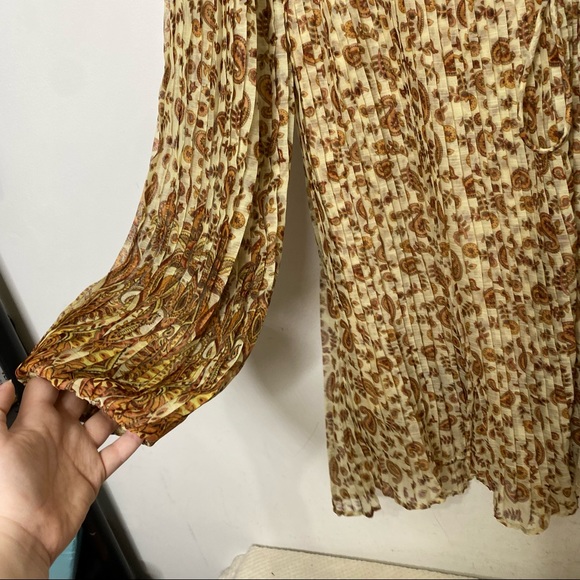 ANTHROPOLOGIE By Let Me Be Shyla Pleated Mini Dress Size small - Picture 10 of 15